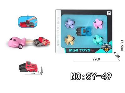 单车头弹射4色飞机回力5PCS - OBL10462857