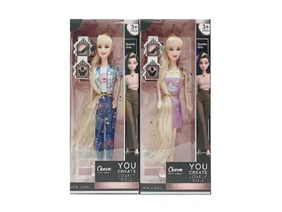 新款时尚11寸芭比实身服装多色2款混装 - OBL10463216