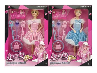 11.5寸实身9关节礼服芭比+吸塑 2色混装 - OBL10463287