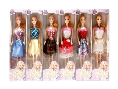 新款11寸芭比实身4关节服装多款多色混装 - OBL10463421