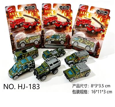 滑行合金车迷
彩军事消防车
1:64 - OBL10463582