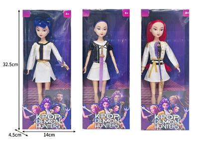 11.5寸实身11关节K-POP猎魔女团娃娃带配件 - OBL10464271