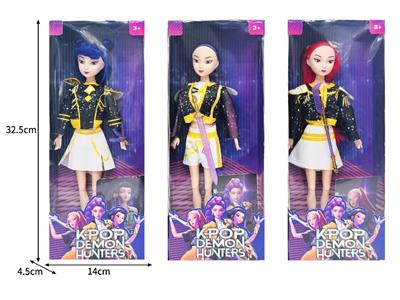 11.5寸实身11关节K-POP猎魔女团娃娃带配件 - OBL10464272