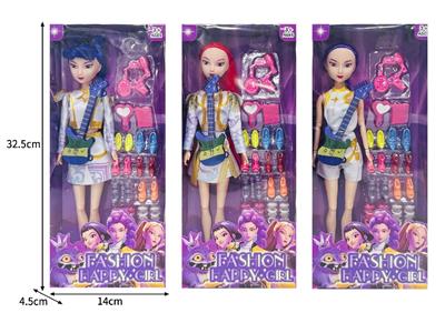 11.5寸实身11关节K-POP猎魔女团娃娃带配件 - OBL10464298