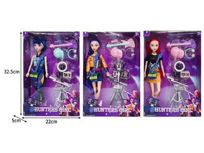 11.5寸实身11关节K-POP猎魔女团娃娃带配件 - OBL10464310