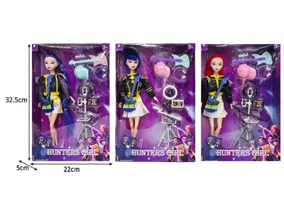 11.5寸实身11关节K-POP猎魔女团娃娃带配件 - OBL10464312