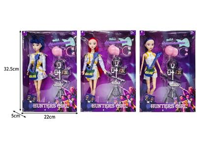 11.5寸实身11关节K-POP猎魔女团娃娃带配件 - OBL10464313