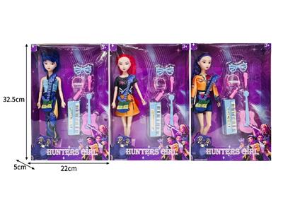 11.5寸实身11关节K-POP猎魔女团娃娃带配件 - OBL10464315