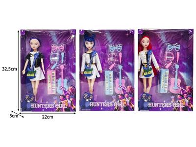 11.5寸实身11关节K-POP猎魔女团娃娃带配件 - OBL10464316