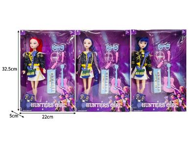 11.5寸实身11关节K-POP猎魔女团娃娃带配件 - OBL10464317