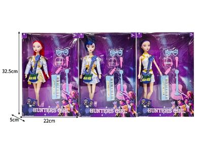 11.5寸实身11关节K-POP猎魔女团娃娃带配件 - OBL10464318