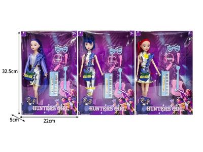 11.5寸实身11关节K-POP猎魔女团娃娃带配件 - OBL10464319