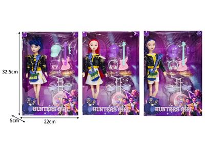 11.5寸实身11关节K-POP猎魔女团娃娃带配件 - OBL10464322
