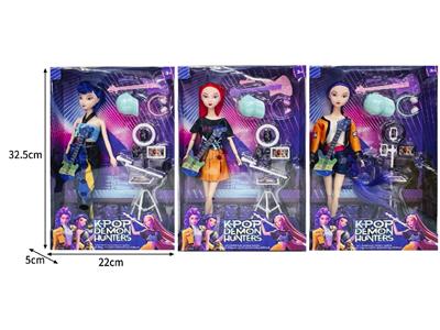 11.5寸实身11关节K-POP猎魔女团娃娃带配件 - OBL10464335