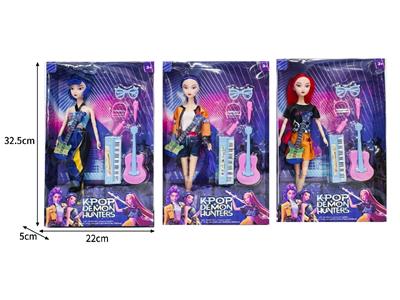 11.5寸实身11关节K-POP猎魔女团娃娃带配件 - OBL10464340