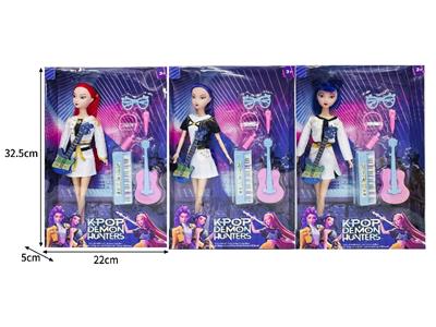 11.5寸实身11关节K-POP猎魔女团娃娃带配件 - OBL10464341