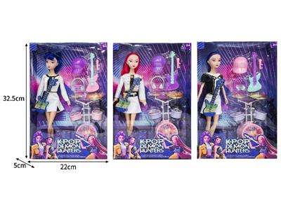 11.5寸实身11关节K-POP猎魔女团娃娃带配件 - OBL10464346