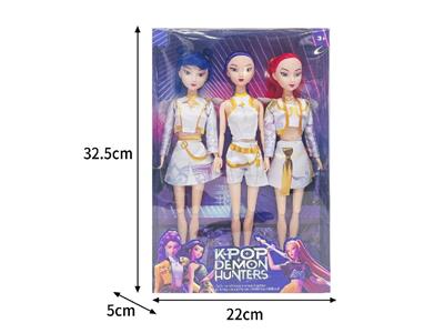 11.5寸实身11关节K-POP猎魔女团娃娃3只装 - OBL10464358