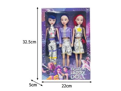11.5寸实身11关节K-POP猎魔女团娃娃3只装 - OBL10464379