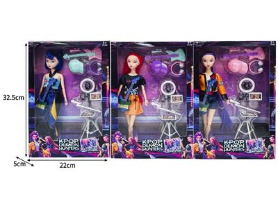 11.5寸实身11关节K-POP猎魔女团娃娃带配件 - OBL10464385