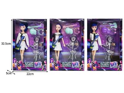 11.5寸实身11关节K-POP猎魔女团娃娃带配件 - OBL10464386