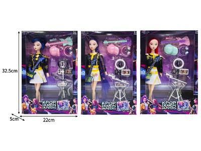 11.5寸实身11关节K-POP猎魔女团娃娃带配件 - OBL10464387