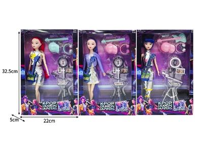 11.5寸实身11关节K-POP猎魔女团娃娃带配件 - OBL10464389