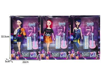 11.5寸实身11关节K-POP猎魔女团娃娃带配件 - OBL10464390