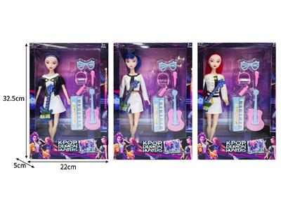 11.5寸实身11关节K-POP猎魔女团娃娃带配件 - OBL10464391
