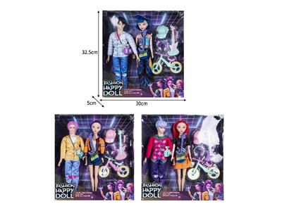 11.5寸实身11关节K-POP猎魔男团猎魔女团娃娃2只装带配件 - OBL10464455