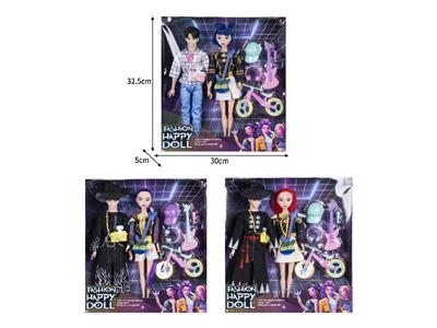 11.5寸实身11关节K-POP猎魔男团猎魔女团娃娃2只装带配件 - OBL10464457
