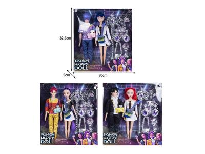 11.5寸实身11关节K-POP猎魔男团猎魔女团娃娃2只装带配件 - OBL10464486