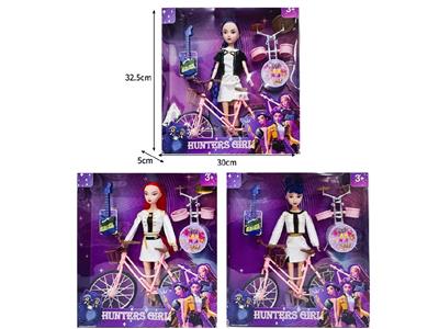 11.5寸实身11关节K-POP猎魔女团娃娃带配件 - OBL10464501