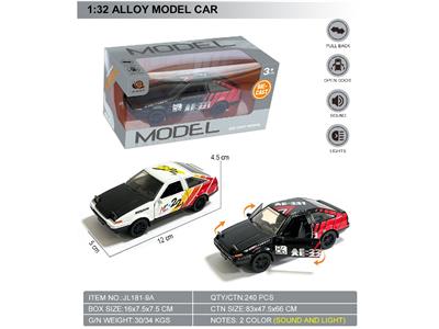 1:32回力二开门合金模型车-丰田AE86 - OBL10464613