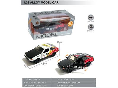 1:32回力二开门合金模型车-丰田AE86 - OBL10464614