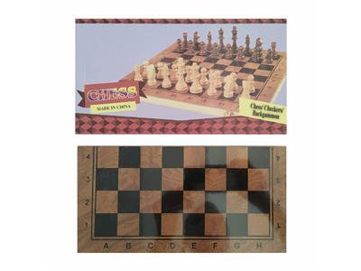 小号三合一花梨木制国际象棋 - OBL10470936