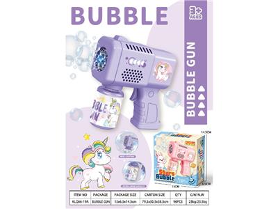独角兽电动灯光泡泡枪 - OBL10473669