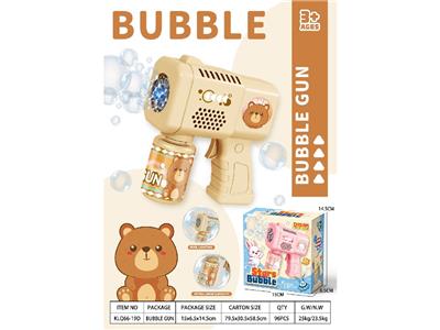 棕熊电动灯光泡泡枪 - OBL10473672