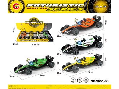 (1:20)4只装中号惯性灯光声音F1方程车 - OBL10473993