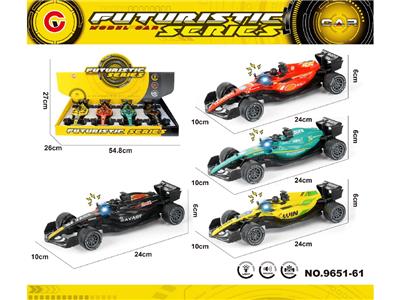 (1:20)4只装中号惯性灯光声音F1方程车 - OBL10473994