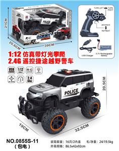 1:12警车带灯光攀爬2.4G遥控捷途越野车 - OBL10476883
