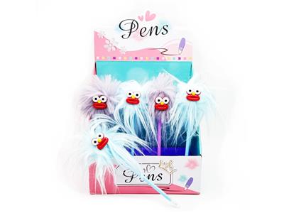 毛绒圆珠笔 炸毛大嘴怪 16条/展示盒 - OBL10477420
