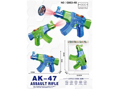 AK47-透明声光投影小酷枪 - OBL10478340