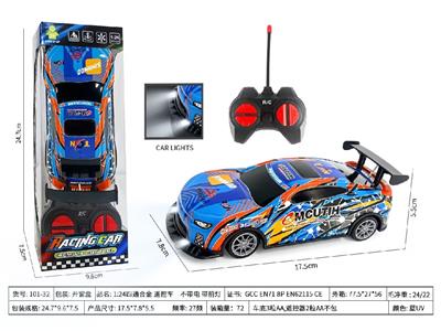 1:24四通合金 遥控车    不带电 带前灯 - OBL10479526
