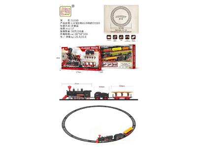 轨道复古火车电动灯光音乐1：87 - OBL10480575