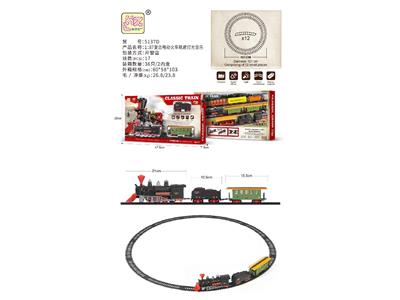 轨道复古火车电动灯光音乐1：87 - OBL10480577