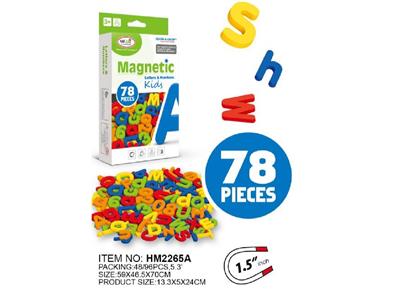 磁性字母数字符号盒庄(1.5英寸)78pcs - OBL10484264