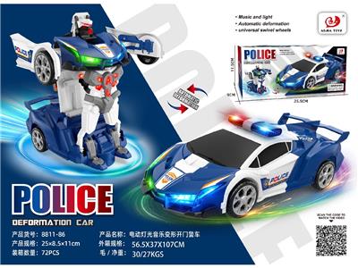 电动灯光音乐万向变形兰博基尼警车 - OBL10485182