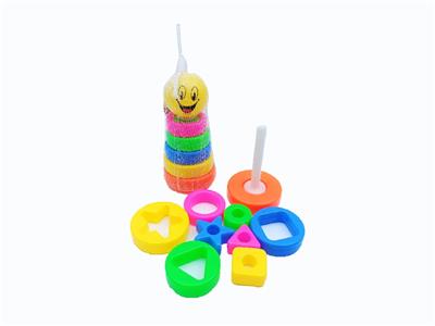 5层拼装益智彩虹套圈小双色笑脸 - OBL10486049