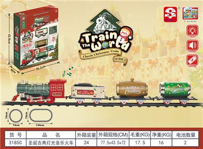 （电动）圣诞古典灯光音乐火车 - OBL10488452